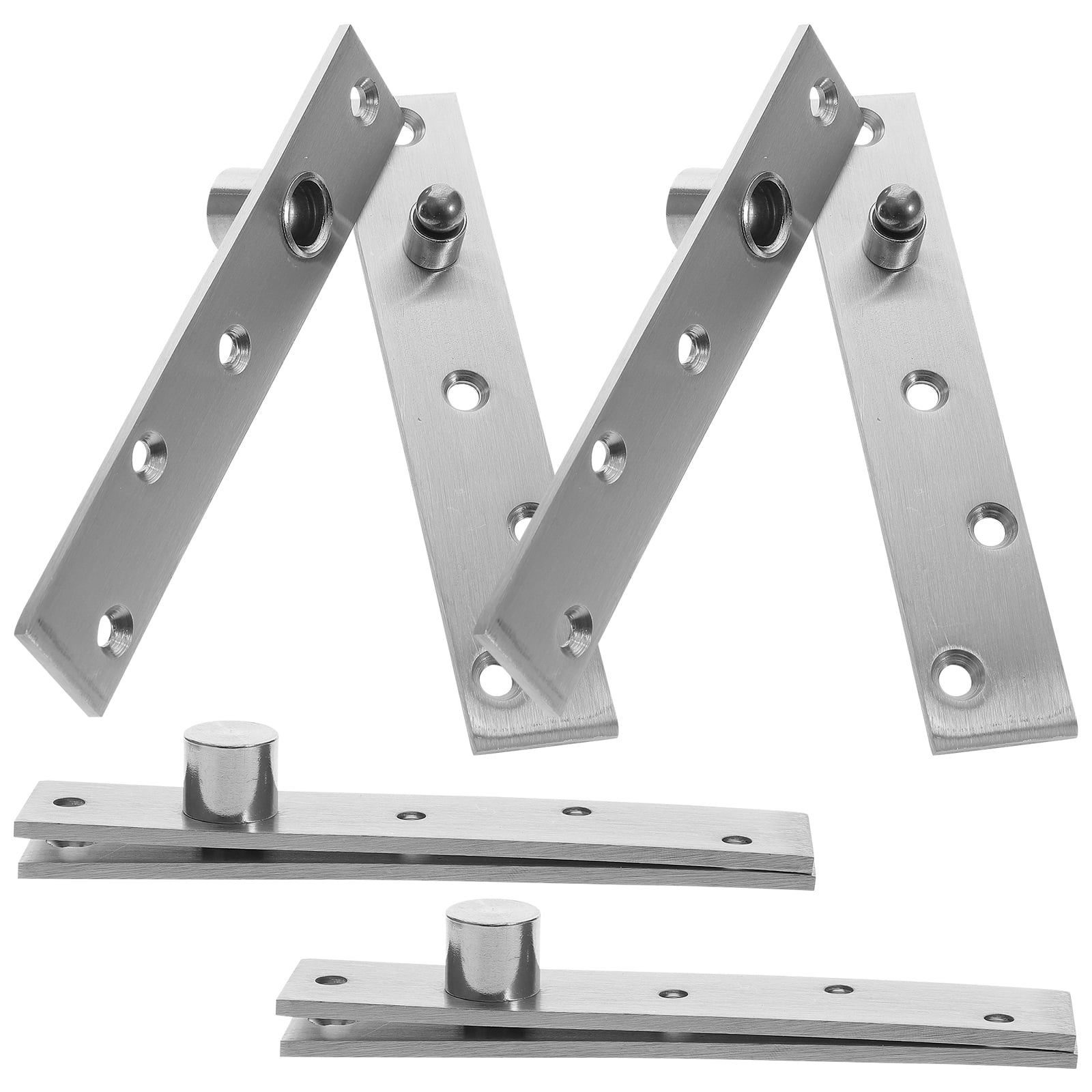 4 Pcs 360 Degree Rotating Shaft Pivot Hinge Bookcase Hinges up