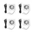 4 Pcs 4 Inch Inline Duct Fan Air Ventilator Metal Pipe Ventilation