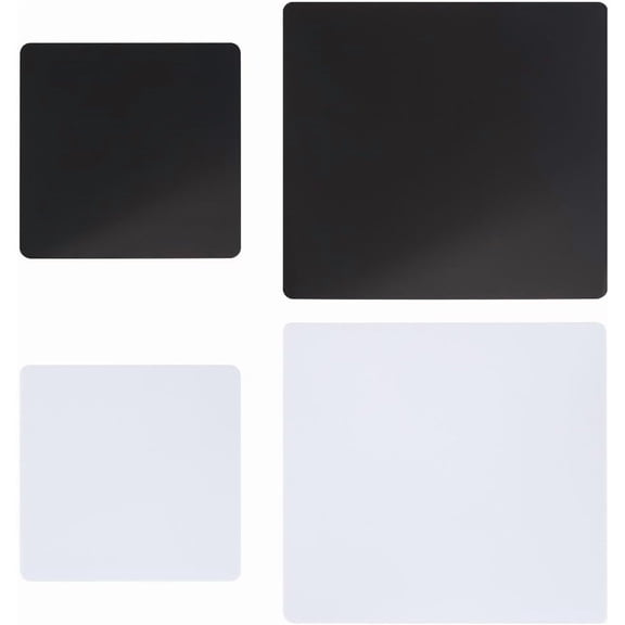 4 Pcs 4 Styles Acrylic Photography Background Display Boards Square Photographic Plates Reflective Display Backdrop Boards Photography Props
