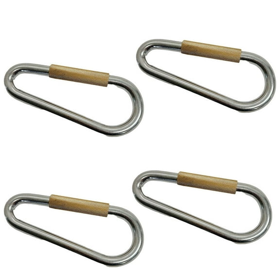 4 Pcs 5/16" Carabiner Quick Link Spring Loaded Lock,440 Lbs WLL, T304 Stainless Steel