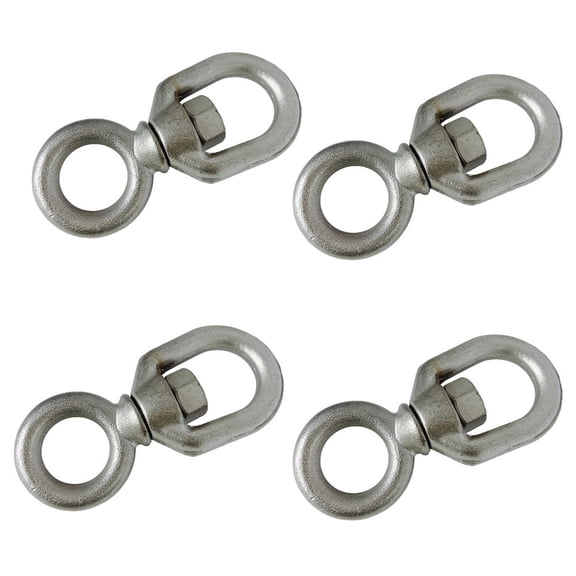4 Pcs 5/16" Marine Chain Swivel FED SPEC Drop Forged 1200 Lb WLL Stainless Steel T316