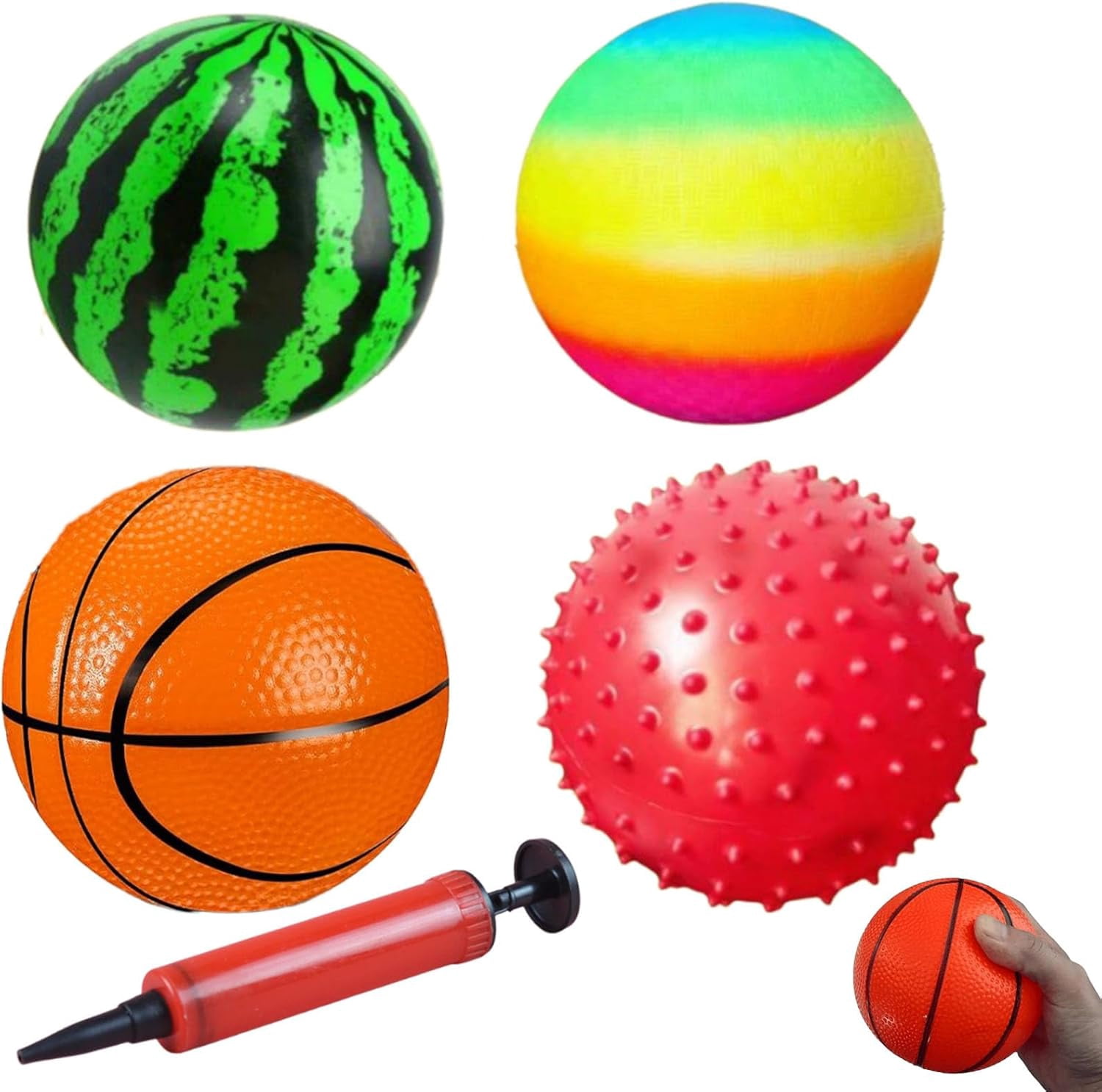 4 Pcs 5.5'' Mini Foam Basketballs Footballs for Adults Dogs, Squeeze ...