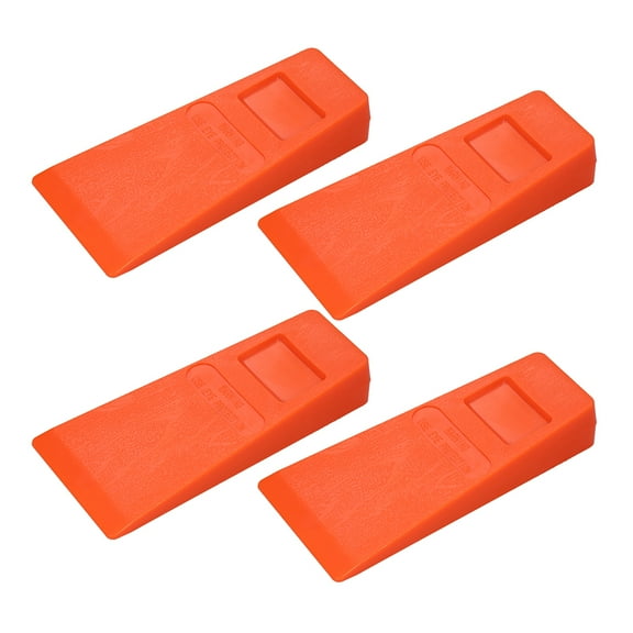 4 Pcs 5.5” Woodcutting Tool Orange Plastic Falling Direction Control Felling Wedge Felled Chock Tree Cutting Wedges