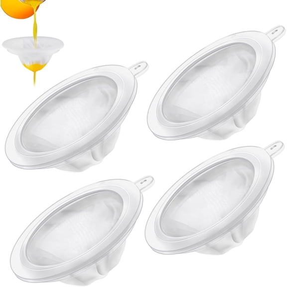 4 Pcs 5 Inch Fine Mesh Strainer for Kitchen Funnel 200/400 Mesh Food Filter Sieve