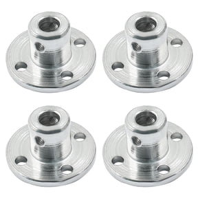 4 Pcs 5mm Metal Flange Shaft Coupling Rigid Flange Coupling Motors Guide Shaft  Bearing