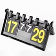 thumbnail image 1 of 4 Pcs 6 Digits Flip Scoreboard Tabletop Score Flipper Football Flip Score Keeper Triangular Base Design for Basketball Manual Score Flip Cards, 1 of 4
