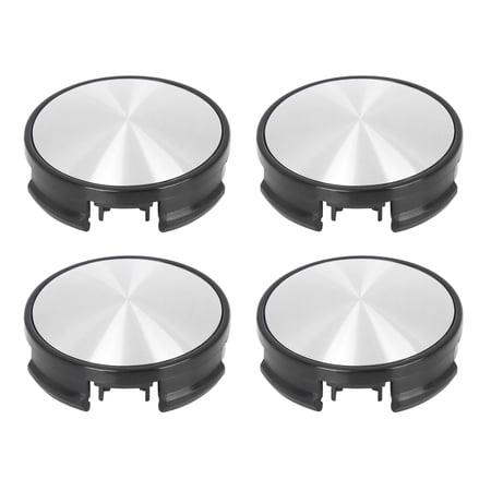 4 Pcs 62mm 4 Lugs Universal Black Auto Car Wheel Center Caps Hub Covers Caps Protectors