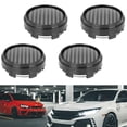 thumbnail image 1 of 4 Pcs 66mm 6 Lugs Matte Black Universal Car Wheel Tyre Center Hub Cap Cover, 1 of 8