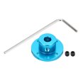 thumbnail image 1 of 4 Pcs 6mm Flange Coupling Connector with Hex Wrench and Fastening Screw,Sky Blue, 1 of 6