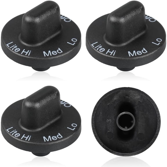 4 Pcs 71001641 Cooktop Burner Control Knob Fit for Jenn Air Downdraft Ran