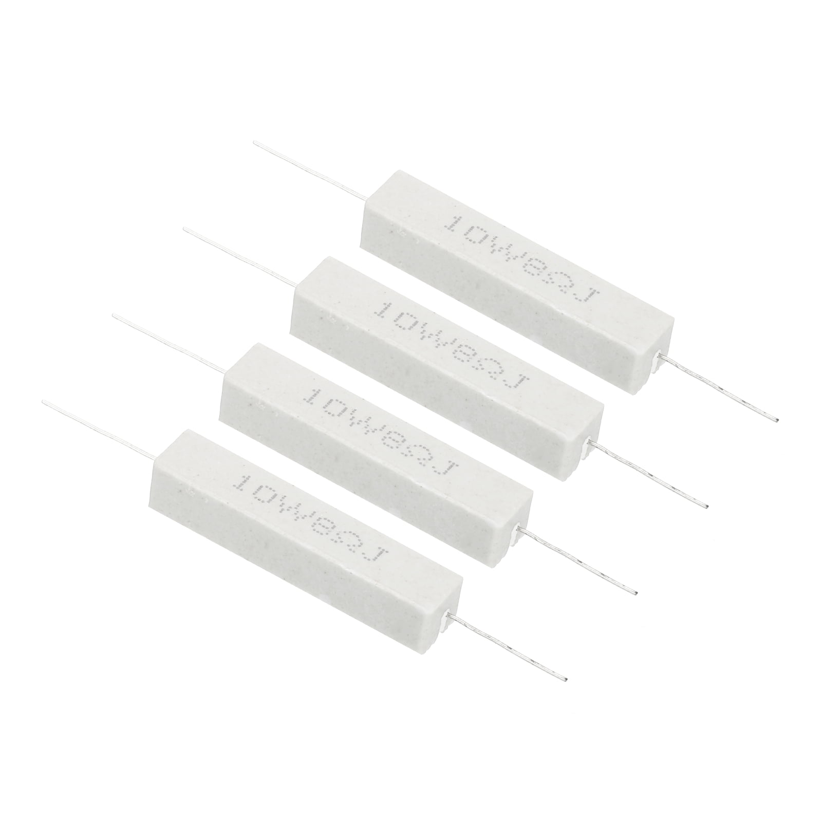 4 Pcs 8 Ohm Resistors, 10W Ceramic Cement Resistor Power Cement ...