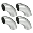 thumbnail image 1 of 4 Pcs 90 Degree Steel Exhaust Elbow Pipe Bend Tube Durable 25mm OD Modified Exhaust Elbow Pipe, 1 of 7