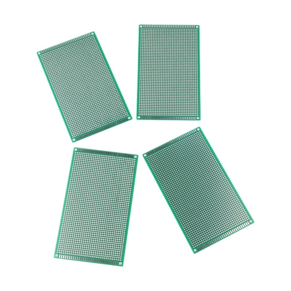4 Pcs 9X15 Cm Prototype Board Pcb Circuit Board Double Side 2.54Mm Green For Diy