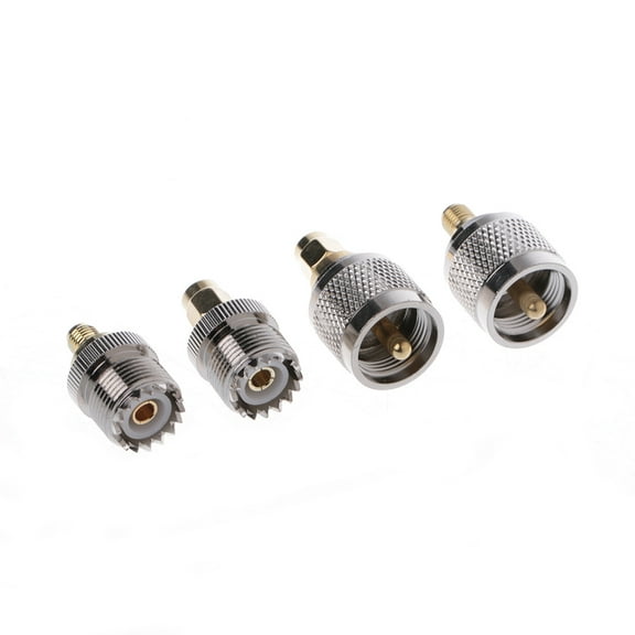 4 Pcs A13 Adapter PL259 SO239 to SMA Male Female RF Connector Test Converter