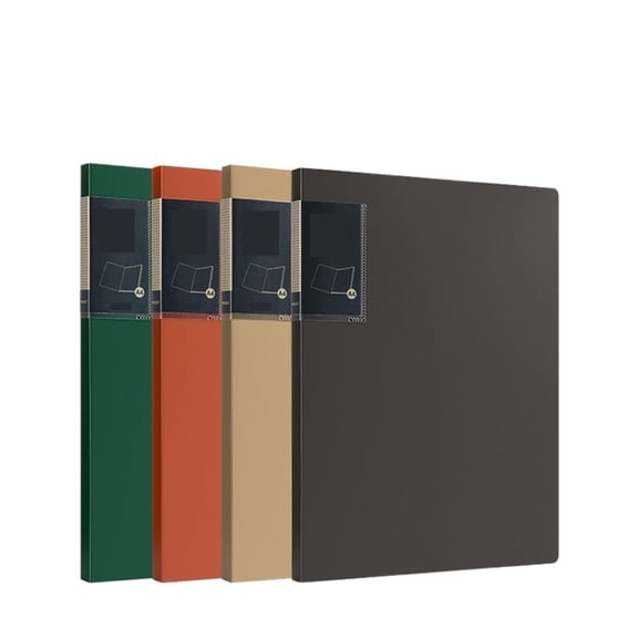 4 Pcs A4 Folder With Transparent Inserts 30 Page PP Data Book Multi-Layer Contract Document Organizer