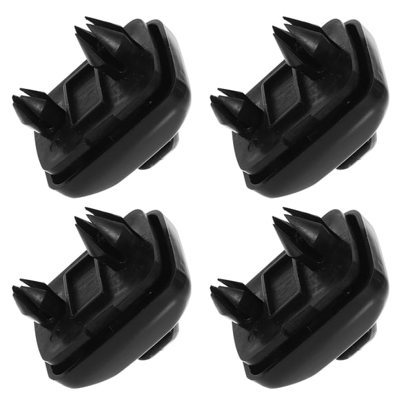 SHOWERORO Sun Visor Hook Clips Sunshade Extender Clip Black ABS 4Pcs