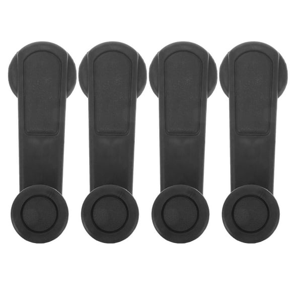 NIAIZEK 4Pcs Grey Plastic Car Window Crank Handles Replacement Set with Comfort Grip for Manual Window Cranks