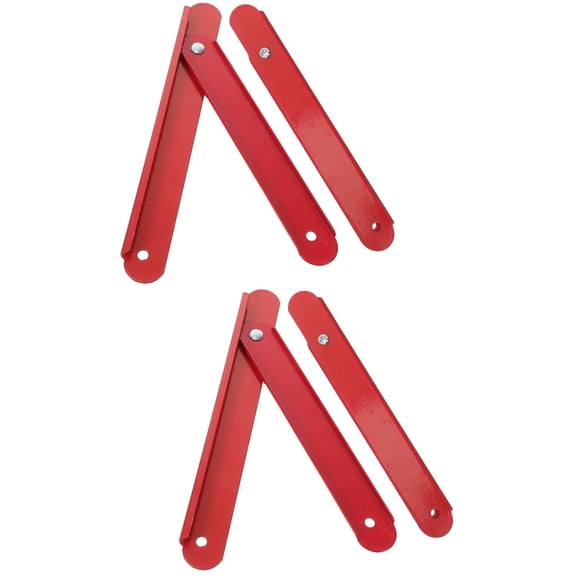 MERRYHAPY Folding Step Ladder Hinge Red Easy Install Stabilizer Arms for Ladder 4Pcs