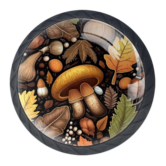 4 Pcs Acorns Knobs for Kitchen Cabinet Cupboard Dresser Bookcase Drawer Pulls Handles Round Home Decor