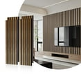 4 Pcs Acoustic Wood Wall Panels, Interior Acoustic Decorative Wood
