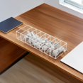 thumbnail image 1 of 4 Pcs of Acrylic Charging Cable Storage Box,Transparent Cord Organizer Box with Dividers,Includes 40 Cable Ties and 48 Label Stickers,Great for Charging Cables,Earphones,and Wires, 1 of 5