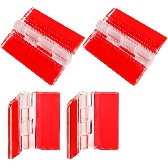 4 Pcs Acrylic Hinge Clear Plastic Hinge Transparent Plastic Hinges Continuous Smile Home