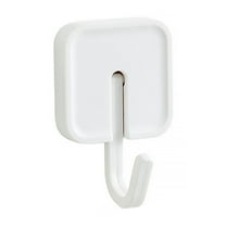 4 Pcs Adhesive Hooks, Creative Key Holder Rack Multifunctional Self Adhesive Wall HooksColorful Decorative Adhesive Hooks for Kitchen Wall Hooks, Bathroom, Towel, Key Hooks (White)