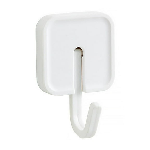 4 Pcs Adhesive Hooks, Creative Key Holder Rack Multifunctional Self Adhesive Wall HooksColorful Decorative Adhesive Hooks for Kitchen Wall Hooks, Bathroom, Towel, Key Hooks (White)