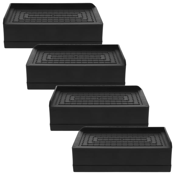 4 Pcs Adjustable Bed Risers Succulent Leaf Propagation Tray Heavy Furniture Home Appliance Black
