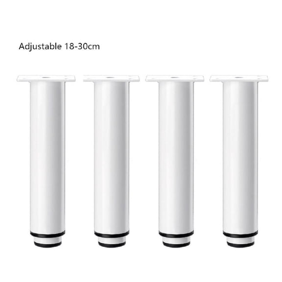 4 Pcs Adjustable Height Iron Furniture Legs Right Angle Support Table Feet Home DIY Metal Sofa Bed Leg for Uneven Ground