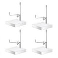 4 Pcs Adjustable Metal Arm Display Stand Easel Silver