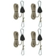 thumbnail image 1 of Uxcell Adjustable Rope Hanger, Ratchet Grow Light Hangers Reflective Reinforced Internal Gear Ratchet Black 1/8" x 13, 1 of 6