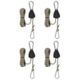 thumbnail image 1 of Uxcell Adjustable Rope Hanger, Ratchet Grow Light Hangers Reflective Reinforced Internal Gear Ratchet Black 1/8" x 7, 1 of 6