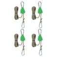 thumbnail image 1 of Uxcell Adjustable Rope Hanger, Ratchet Grow Light Hangers Reflective Reinforced Internal Gear Ratchet Green 1/8" x 7, 1 of 6