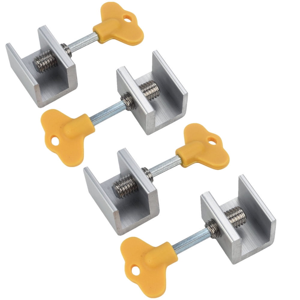 4 Pcs Adjustable Sliding Window Locks Door Frame Security Locks With