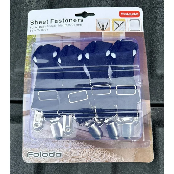 4 Pcs Adjustable Triangle Fitted Straps Fasteners Holders Garters For Bed Sheets