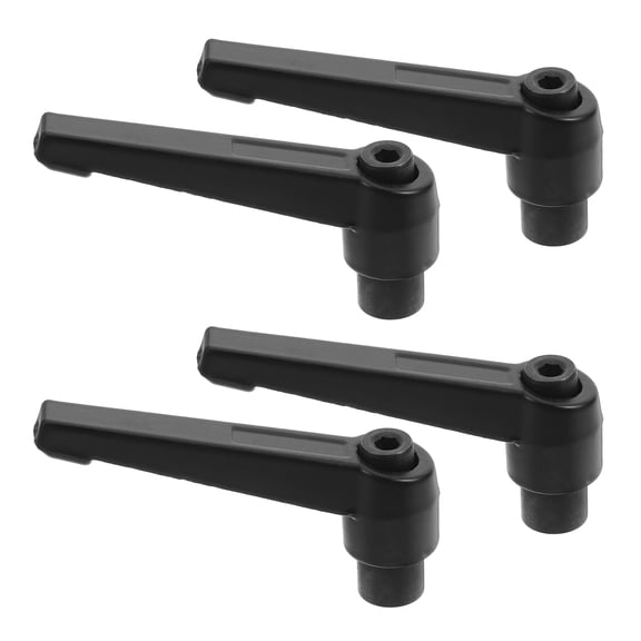 FOMIYES Threaded Stud Knobs Black Aluminum Alloy 4Pcs Insert Handle Bolt With Handle