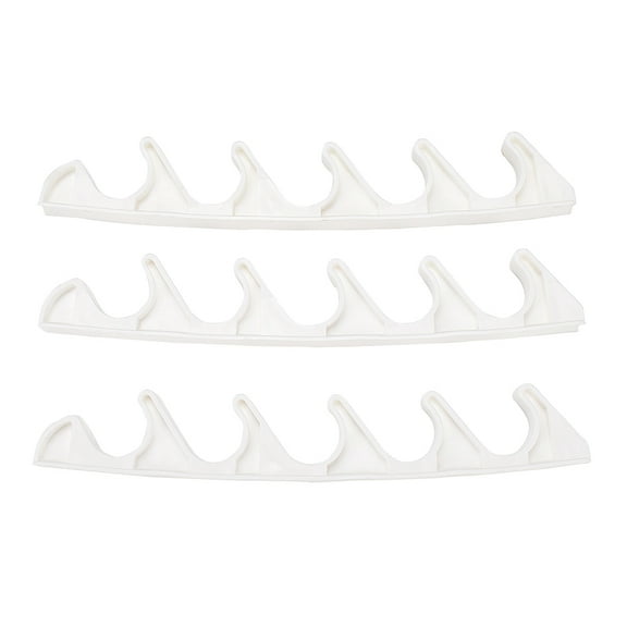 4 Pcs Adjustment Brackets for Chaise 5 Position Back Support Adjuster for Outdoor Patio Lounge Plastic Hook Hangers Vertical Hook Rack for Recliner Parts Replacement Beige DIY