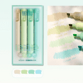 thumbnail image 1 of 4 Pcs Aesthetic Highlighters, Chisel Tip Marker Pens, Assorted Color Candy, Cute Pastel for Journaling Planner Notes, 1 of 10