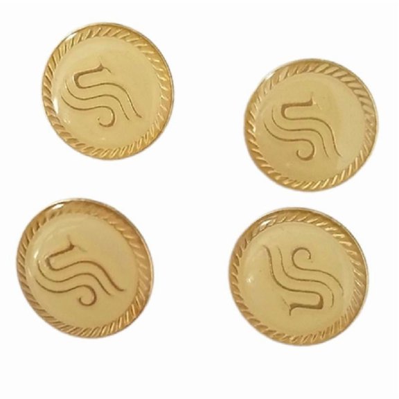 4 Pcs Alloy Buttons Jackets Pants Buttons Sewing Buttons Uniform Buttons