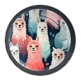 thumbnail image 1 of 4 Pcs Alpaca Knobs for Kitchen Cabinet Cupboard Dresser Bookcase Drawer Pulls Handles Round Home Decor, 1 of 8