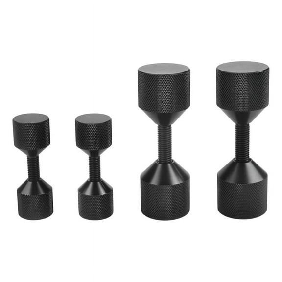 4 Pcs Aluminium Flange Two Hole Pins 1-1/8 Inch Two Hole Alignment Pins & 1-5/8 Inch Detachable Flange Black