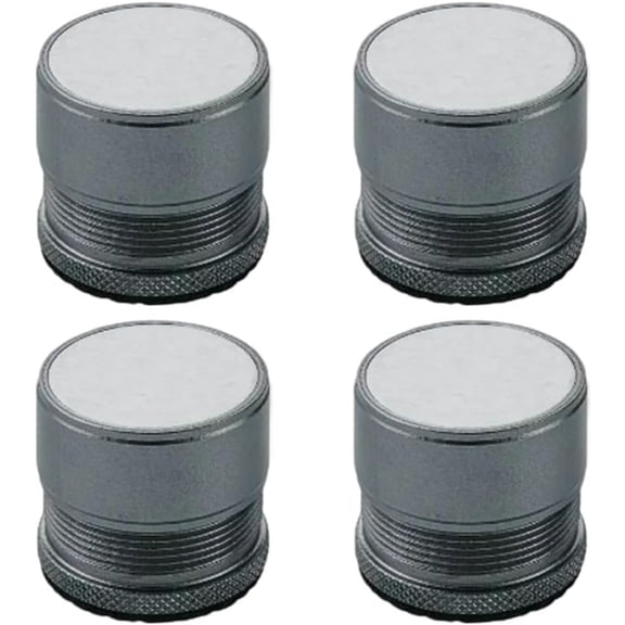 4 Pcs Aluminum Alloy Furniture Risers Set, Non-Slip Height Adjustable Bed Legs Lifts Support for Sofa Chair Table Cabinet Shockproof Metal Feet Pads 1.1-1.6 Inch (Gray)