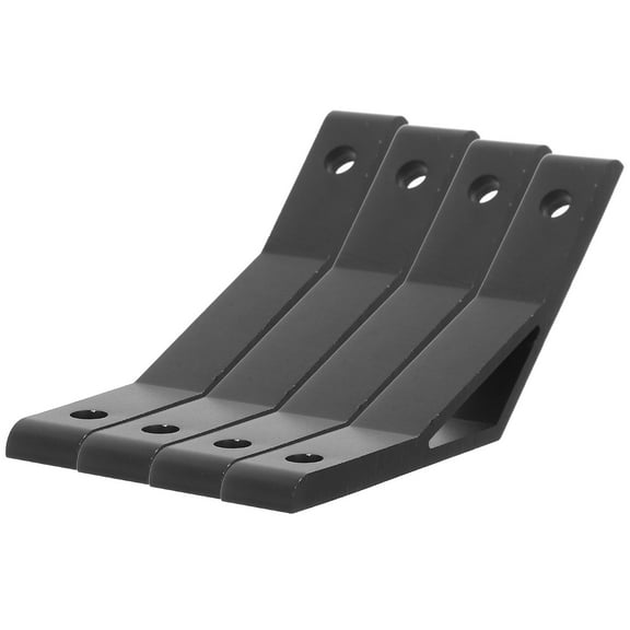 4 Pcs Aluminum Profile Corner Bracket Joining Support Profile Bracket Black