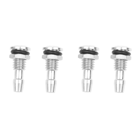 4 Pcs Aluminum RC Boat Water Outlets Thread with O-Ring Screws for RC Boat for Motor Cooling M6