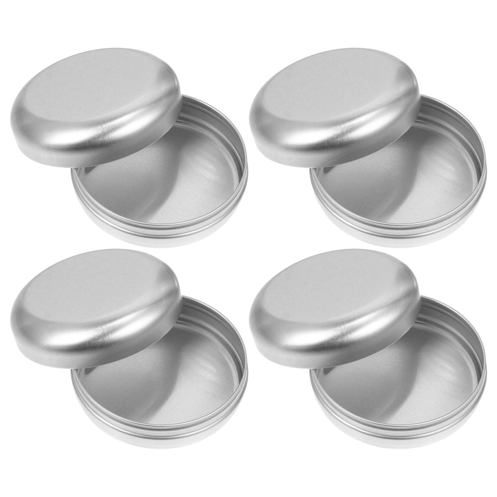 4 Pcs Aluminum Soap Box Shampoos Storage Jars Garlic Container Bar