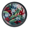 thumbnail image 1 of 4 Pcs American Flag and Plants Knobs for Kitchen Cabinet Cupboard Dresser Bookcase Drawer Pulls Handles Round Home Decor, 1 of 8