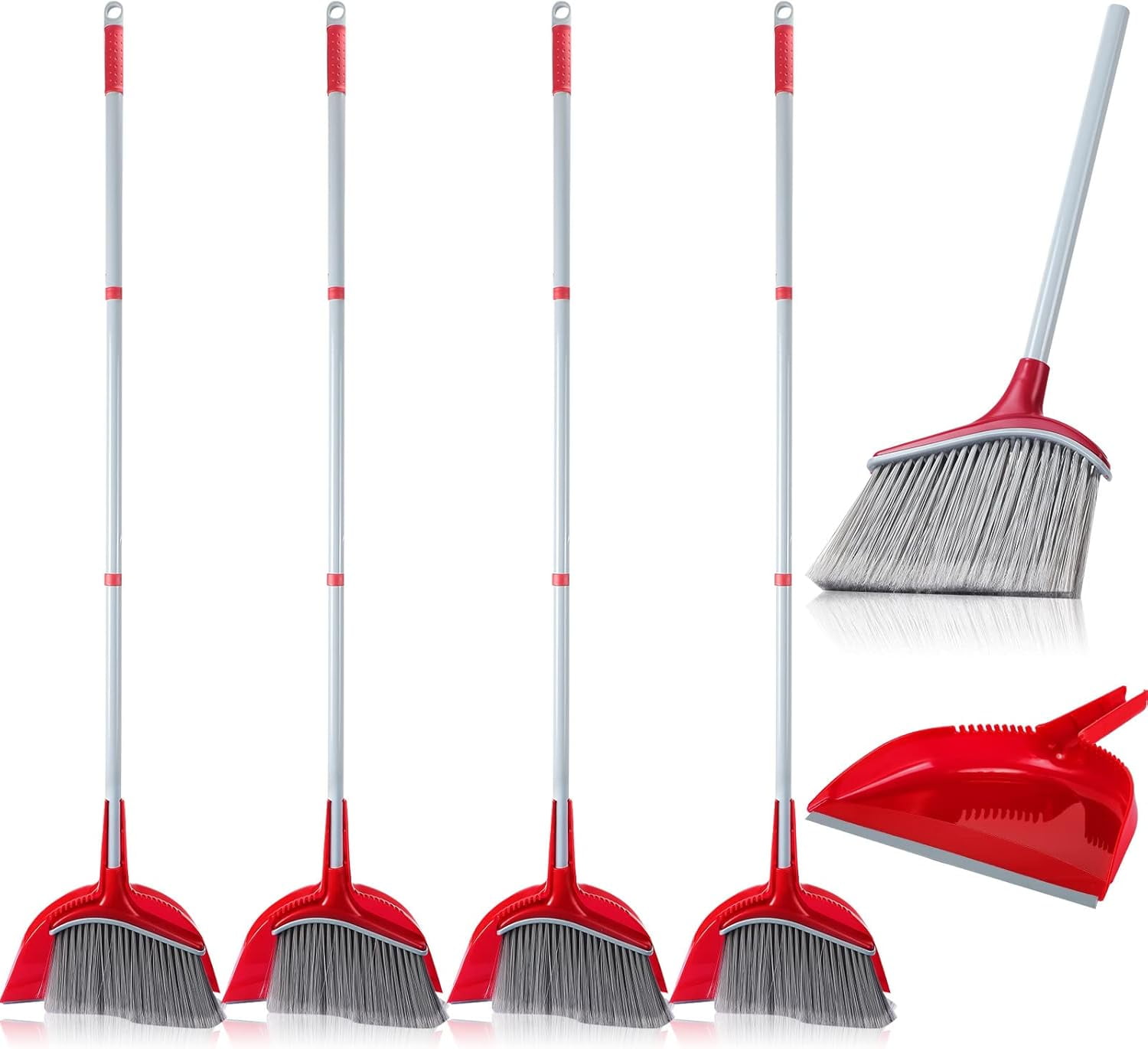 Broom And Dustpan Set Combo With 54 Inch Long Handle For - View #6