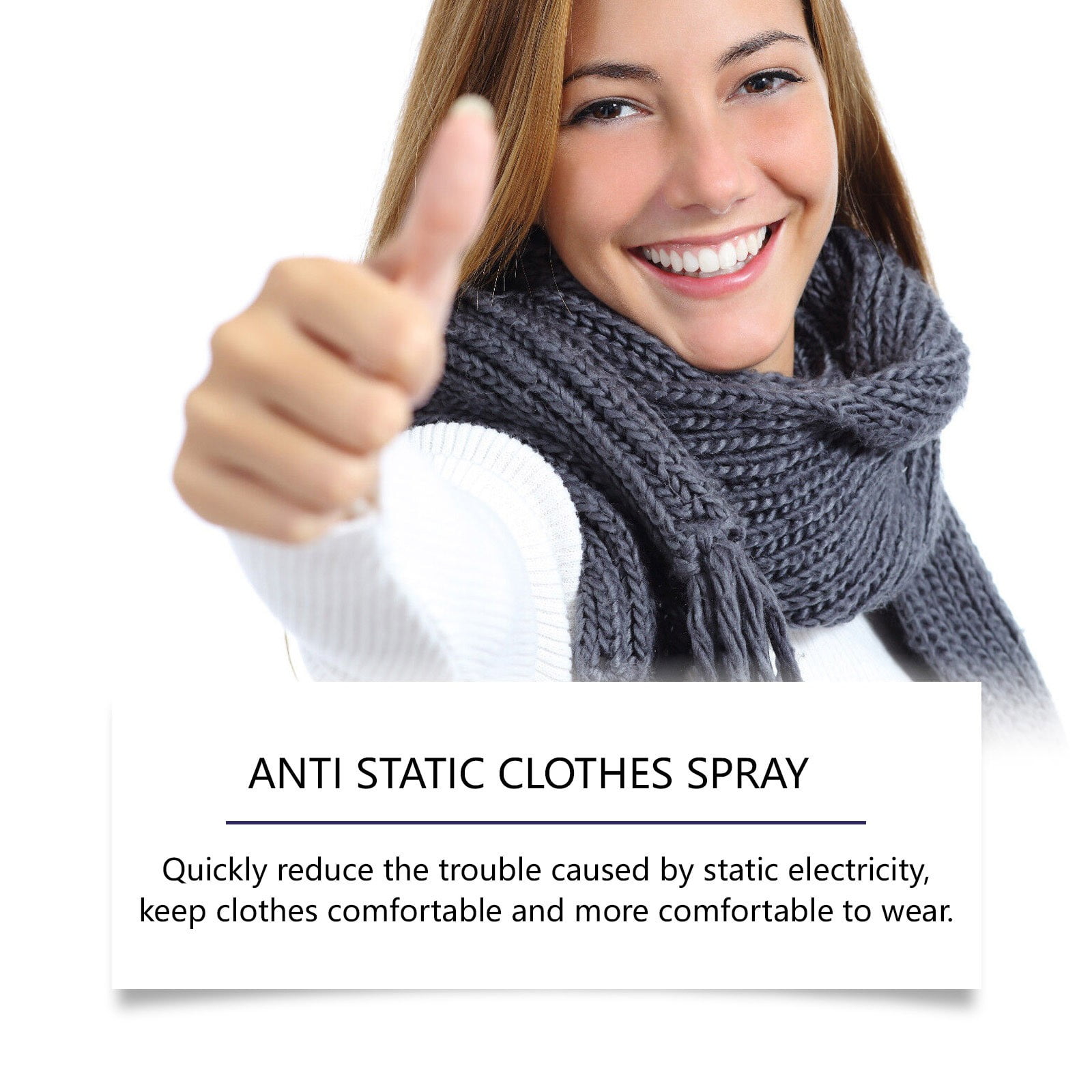 4 Pcs Anti-Static Spray for Clothes - Instant Static Remover, Fabric ...