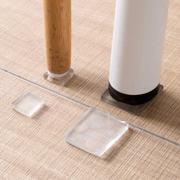 4 Pcs Anti-Vibration Pads - Washing Machine & Refrigerator Shockproof Mats | Furniture Support Cushions Non-Slip | Noise Reduction Pads for Home Appliances | Universal Shock Proof Pads(Clear)